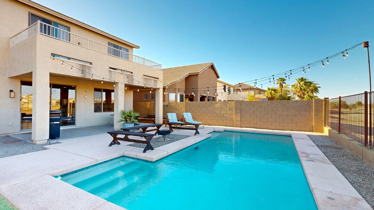 Laveen Village House | Epic home with in-ground pool, hot tub, game room, and firepit