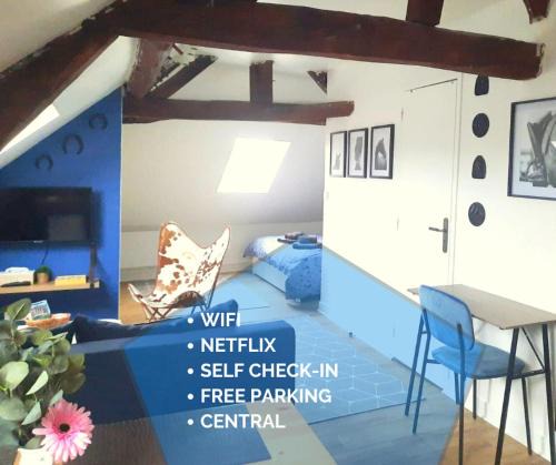 Venette Apartment | Equidia Compiègne Free Parking Wifi Self Check-in