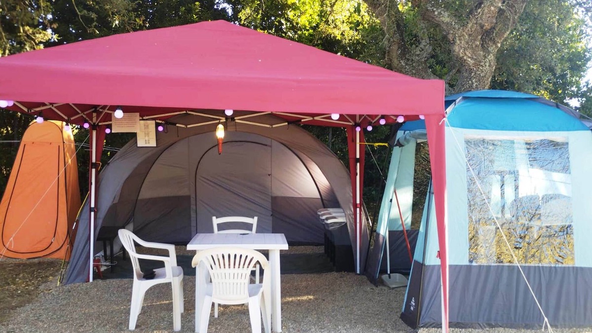Norbello RV Rental | Equipped Tent Nuraghe Ruiu 5 or 6 Pax