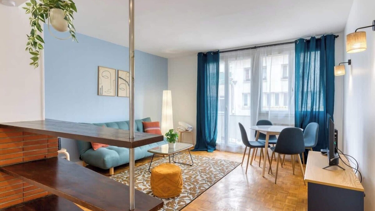 Centre Ville Rive Gauche Apartment | Eric, joli appartement rénové avec double balcons