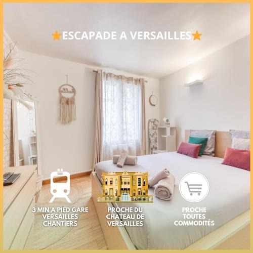 Chantiers Apartment | Escapade à Versailles - 3 min de Versailles Chantiers