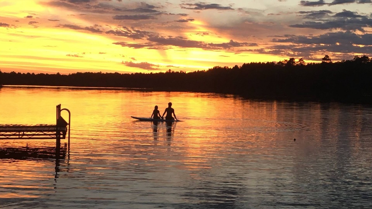 Minong Cabin | Escape! Beautiful 2 Bdrm Cabin w/2 Bunkhouses- 9 Acres & 275’ of Sandy Lakeshore