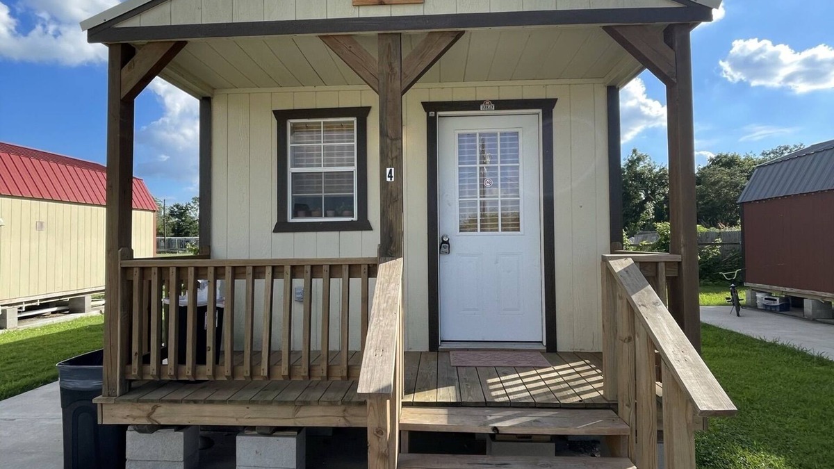 Brazoria Cabin | Escape to Serenity: Discover the Rustic Charm of the Wade Cabin at Tripl RV Park