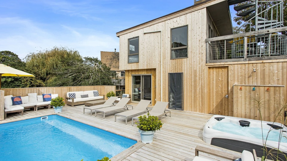 Fire Island Pines House | Escape to this FIRE ISLAND PINES BEACH HOME with Heated Salt Water Pool