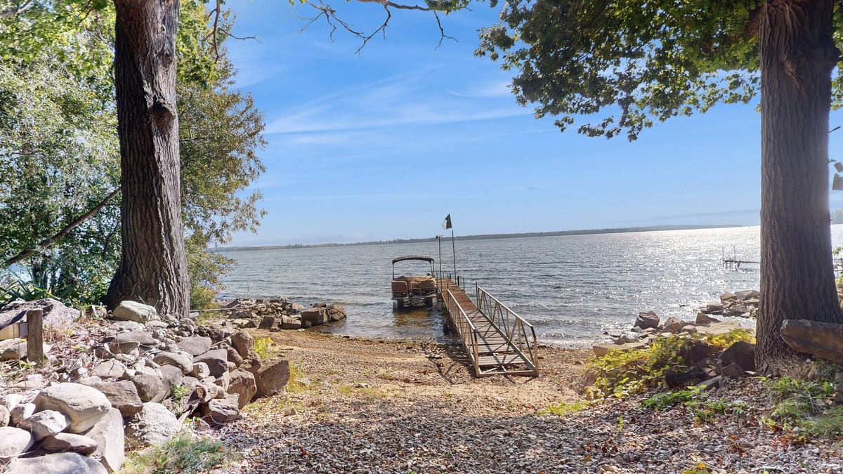 Chazy House | Escape to this spacious lakefront retreat with W/D, AC, firepit, & grill
