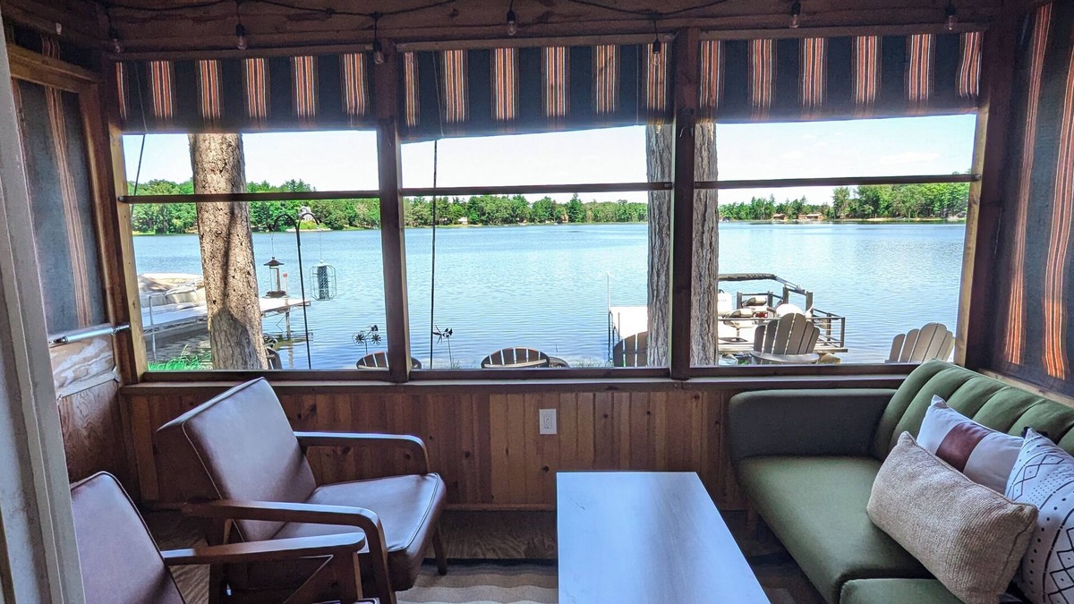 Wautoma Cottage | Escape to Tranquility: Lakefront cottage on a No-Wake Lake
