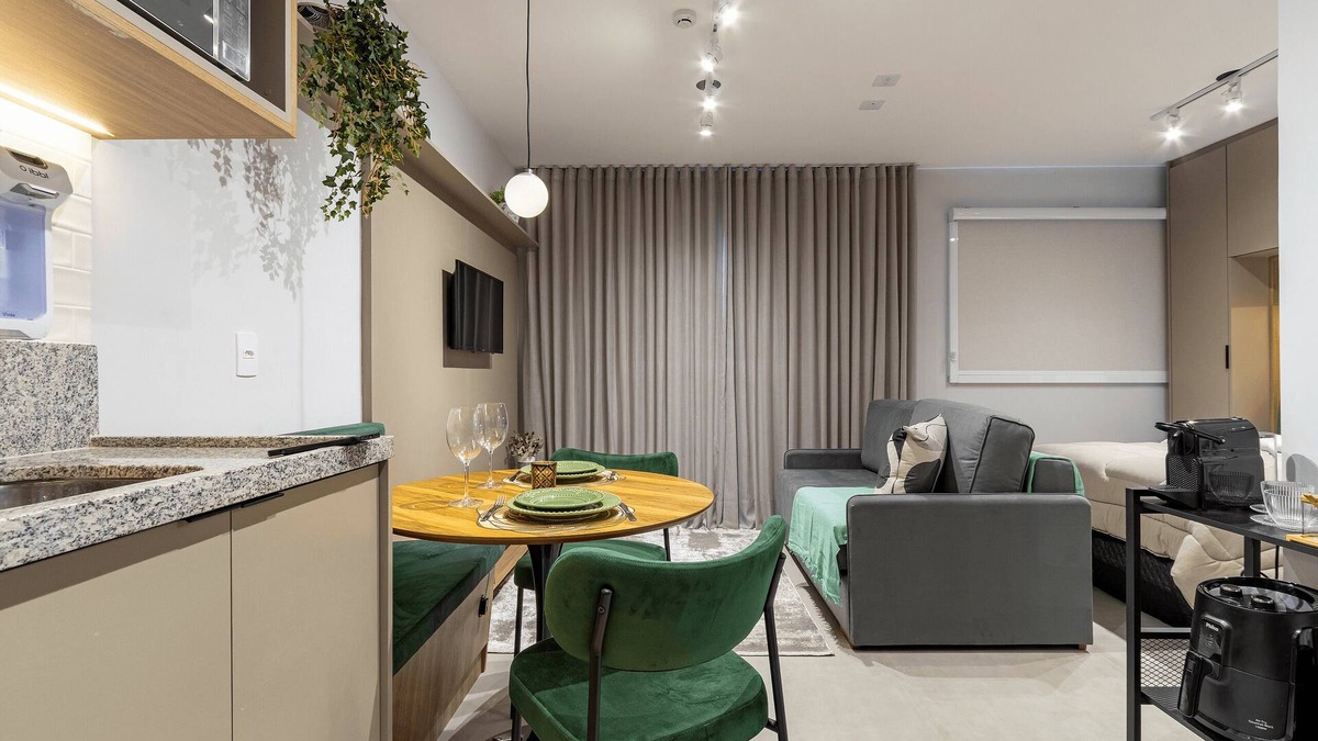 Vila Mariana Apartment | Essence Studio Vila Mariana | Air Conditioning, Wi-Fi & Vila Mariana Metro
