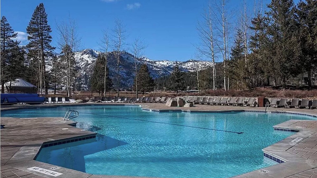 Olympic Valley Condo | Everline Resort and Spa Fireplace Suite Valley View