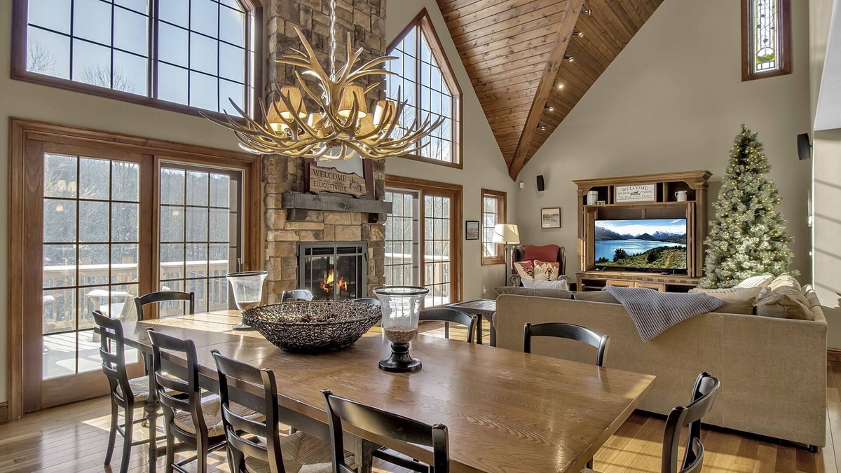 Ellicottville Ski Chalet | EVL Chalet w/hot tub on a private lot in the woods and only 3.9 miles to the village!