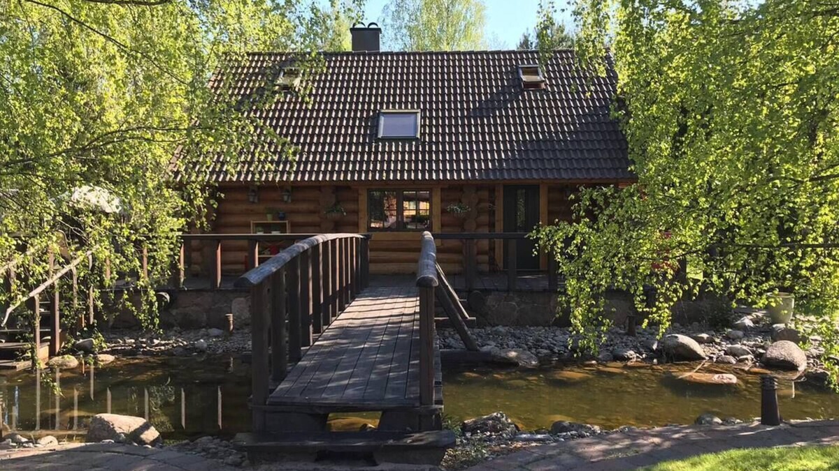 Hara Apartment | Excellent log house with a sauna in Lahemaa!