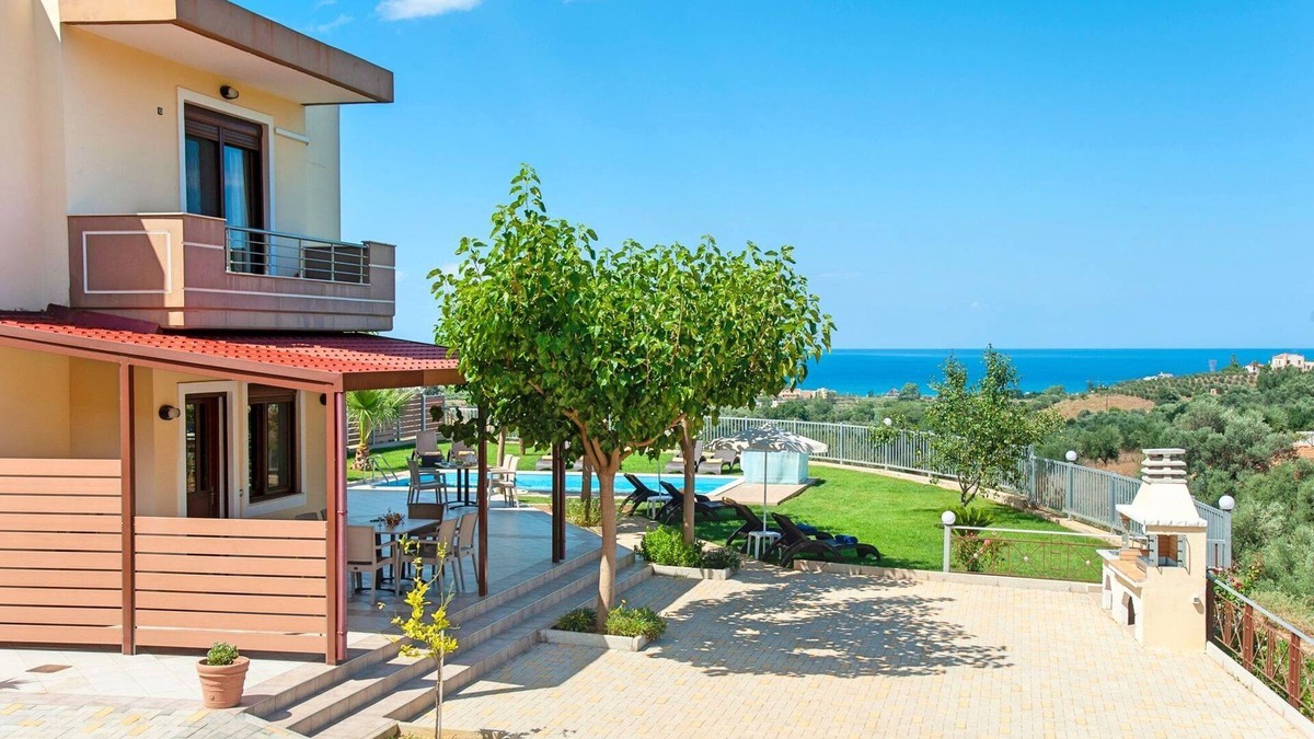 Mathes Villa | Exceptional Crete Villa | Villa Sunlight | Sea Views | 4 Bedrooms | Chania