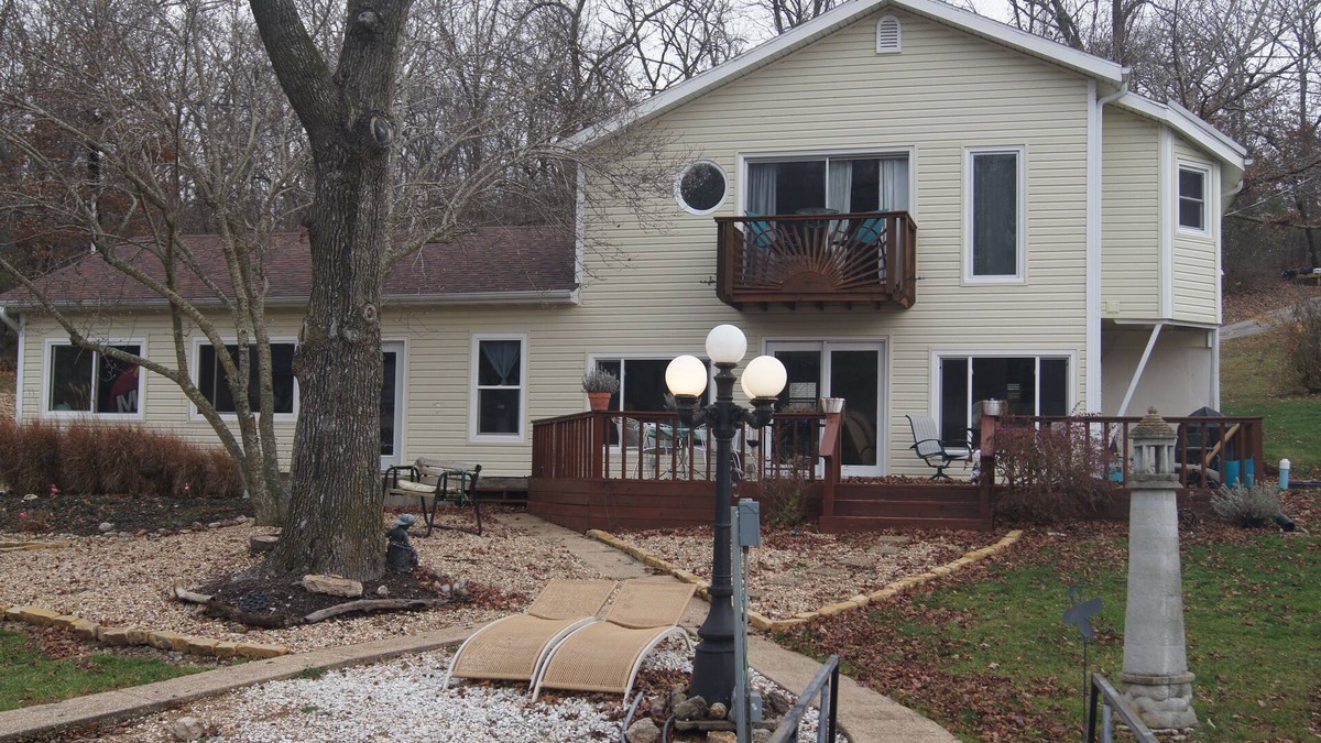 Gravois Mills House | Exceptional family escape - Lakefront on a flat lot in a spring fed no wake cove