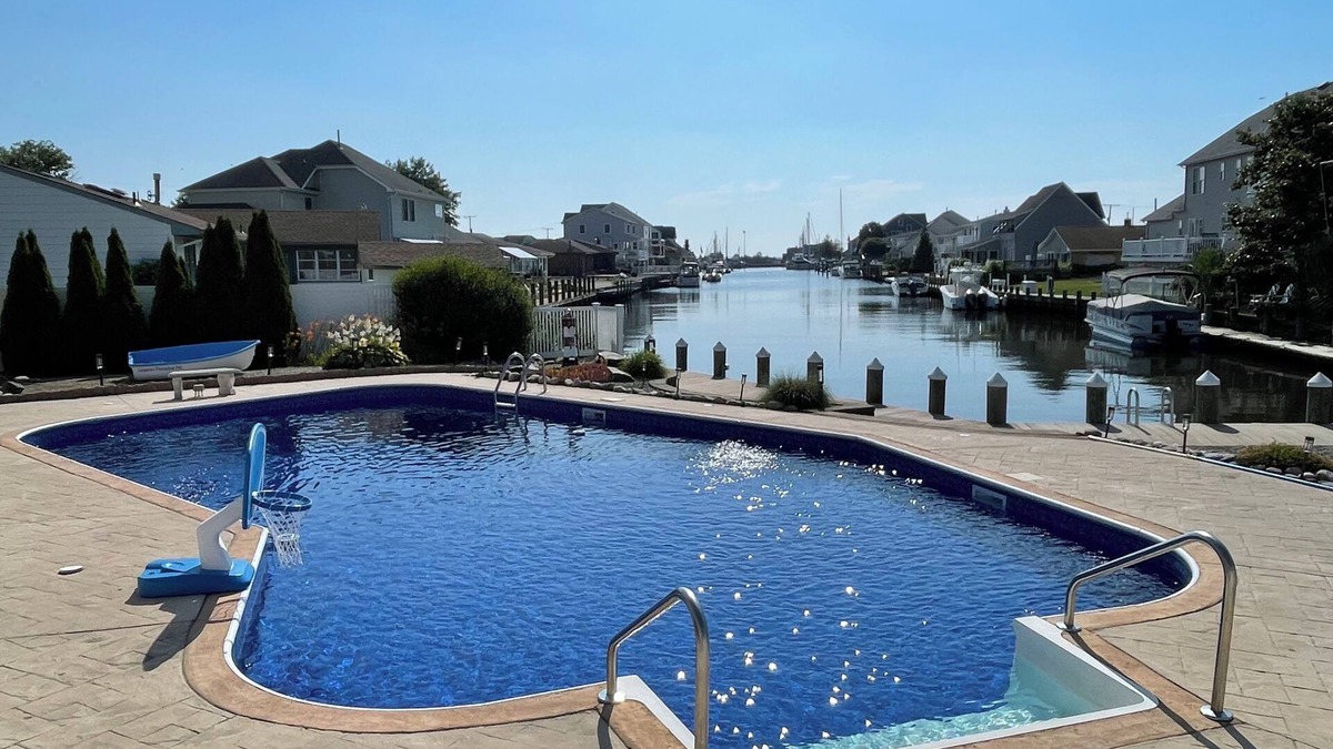 Bayville House | Exceptional waterview house, pool, 2-min walk to Ocean Gate beach!