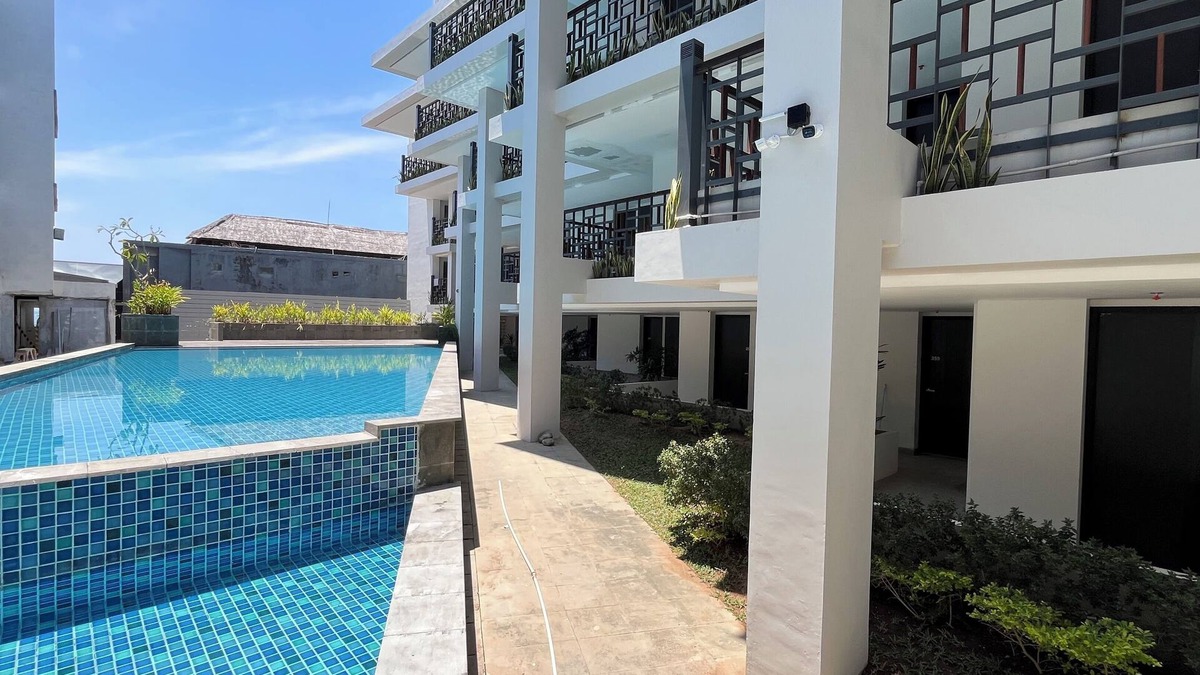 By Pass Ngurah Rai Apartment | Exclusive 2BR Apartment (No Kitchen) with Balcony at Skales Residence Nusa Dua Bali
