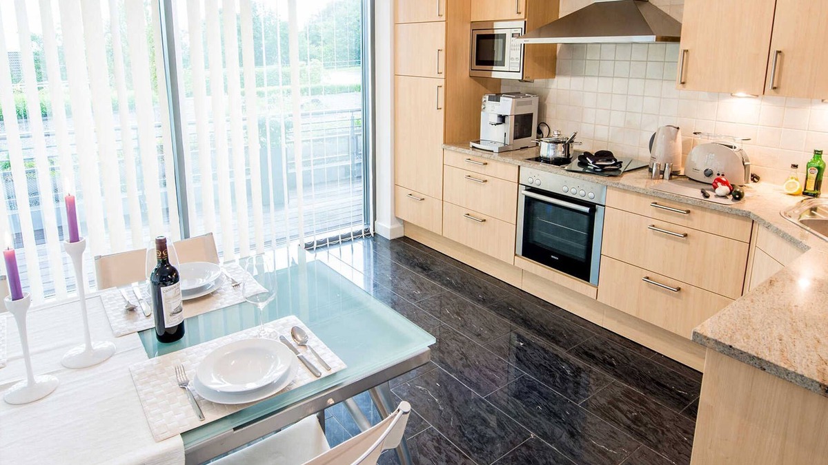 Gluecksburg Apartment | Exclusive apartment with water view - Apartment Meierwik