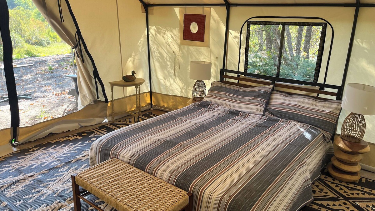 Champion RV Rental | Exclusive Group Glamping Retreat – Entire Campground for Your Private Escape!
