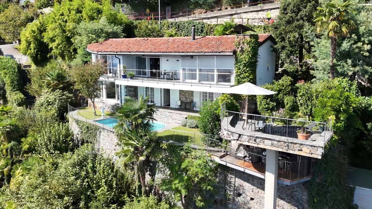 Ronco sopra Ascona House | Exclusive Villa Paradiso with Heated Pool, Sauna and Stunning Lake Views