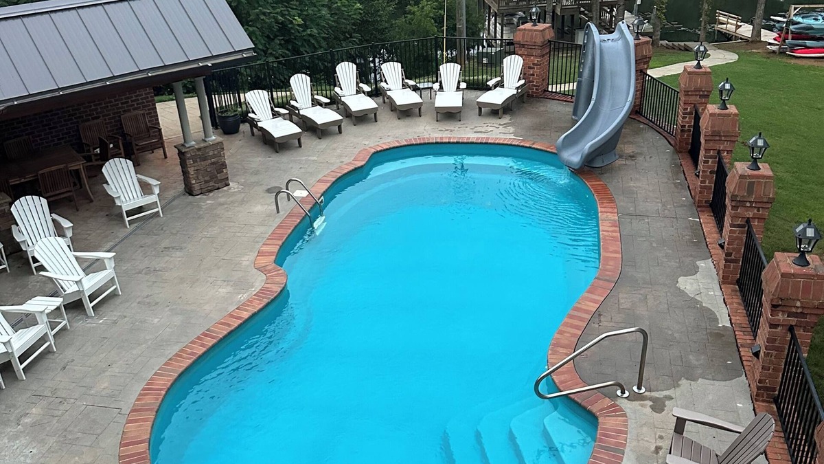Bracey House | Executive Mansion at Lake Gaston sleeps 40 and has HEATED POOL.