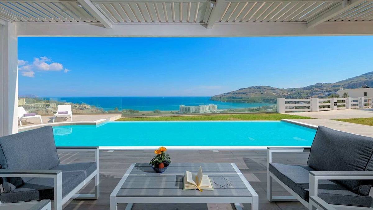 Vlicha Villa | Executive Rhodes Villa | Villa Gaia | Stunning Sea Views | 3 Bedrooms | Lindos