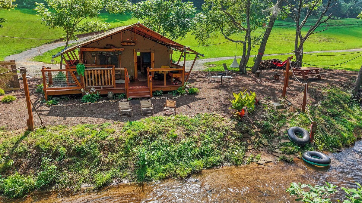 Hillsville House | Experience nature, right by Hillsville, Va. a few ft from a stocked creek.