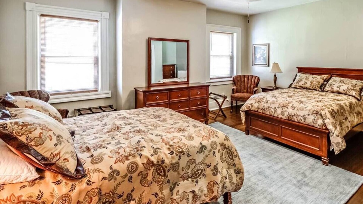 Tazewell House | Experience the spacious Mary May Room at the historic Litz Mansion in Tazewell, VA