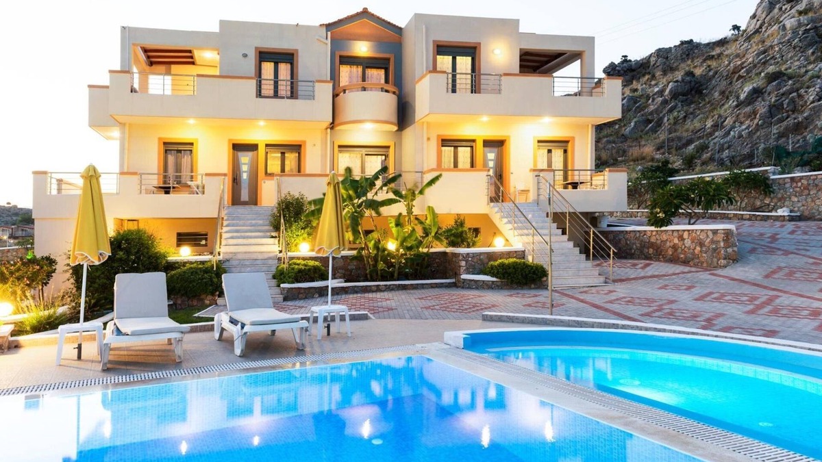 Pefkos Villa | Extravagant Rhodes Villa | Pefki Sea View 3-Bedroom Villa | 6 Guests | Private.