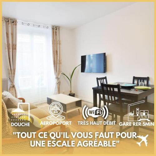 Juvisy-sur-Orge Apartment | F2 proche gare - 5min RER Orly 15min