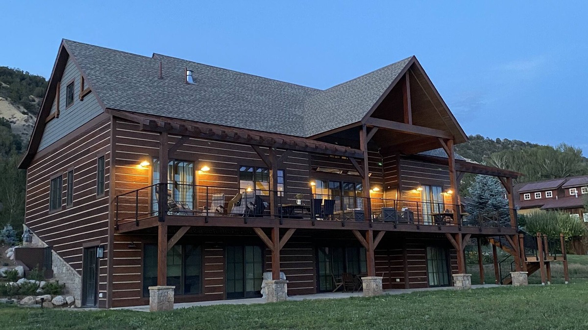 Cerise Ranch House | Fabulous newly built home with wonderful views down valley near Basalt 9 miles.
