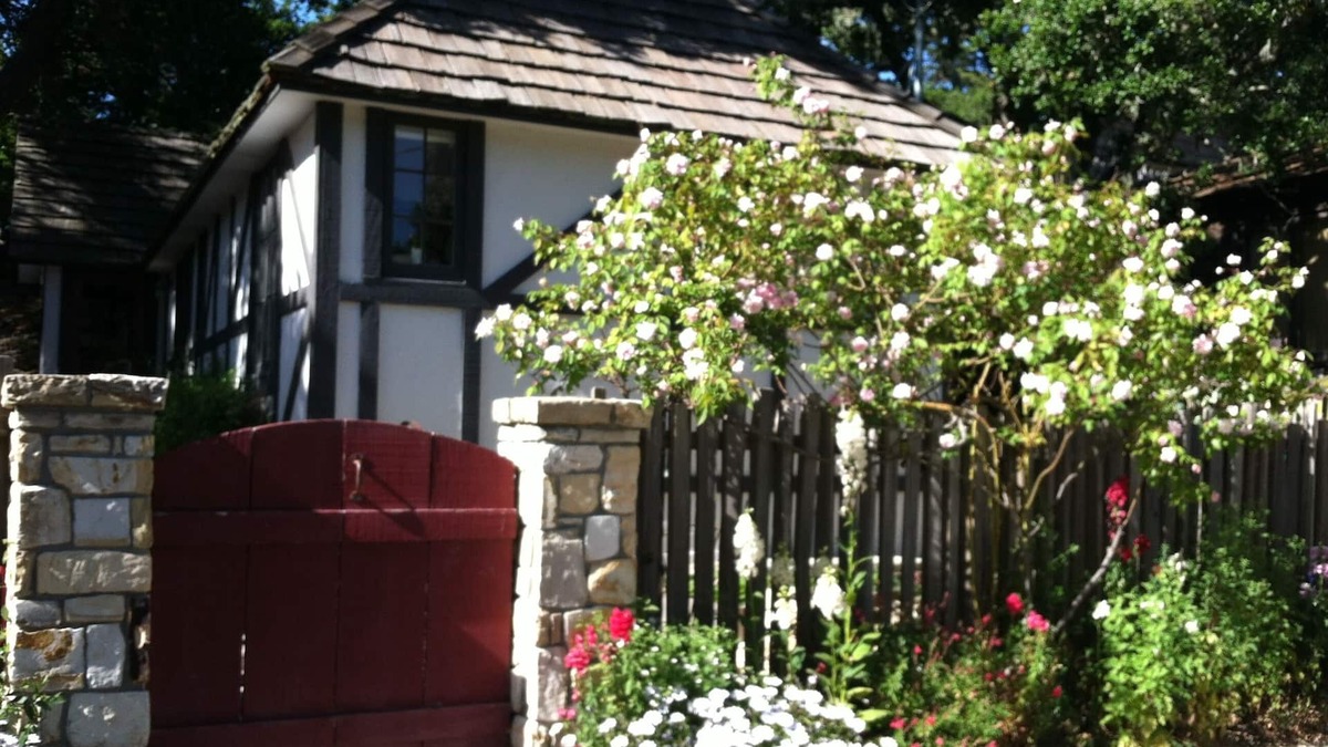 Southeast Carmel Cottage | Fairytale Comstock Cottage In the Heart of Carmel-by-the-Sea Walk to everything