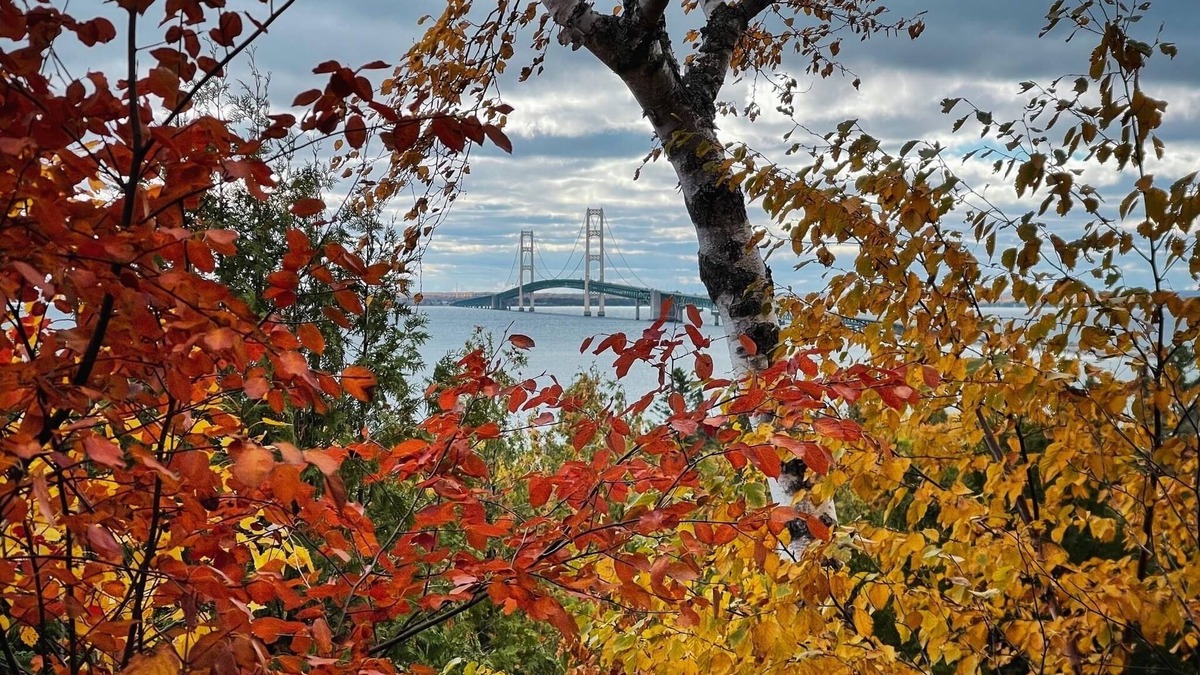 St Ignace House | Fall color dates, Lots of space for Upper Peninsula getaway. Book October now