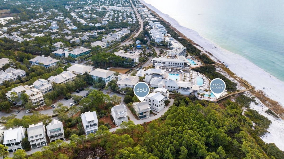 Gulf District House | Fall Dates Available! Gulf Views! WaterColor Beach Club Access! Steps to the Beach! Bikes!