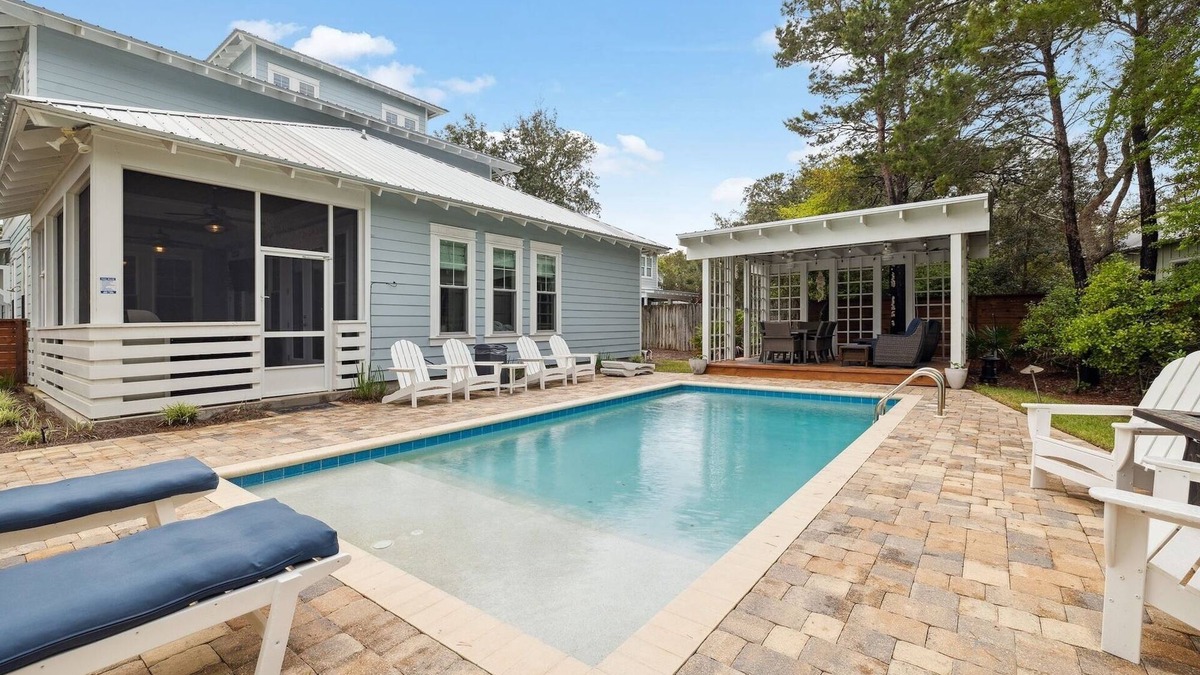 White's Gulfview House | Fall Dates Available! Private Pool! Luxury Seacrest Beach Home! 6-Passenger Low-Speed Vehicle!