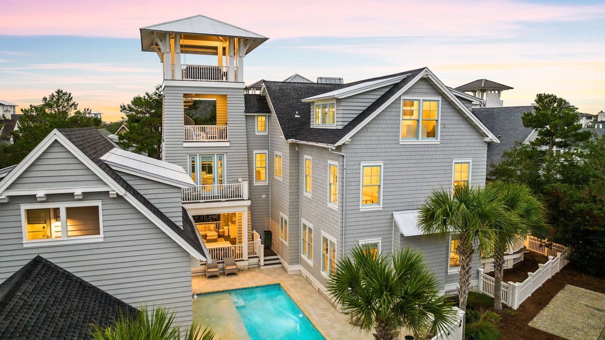 WaterSound Beach House | Fall Stays Available! Convenient Location! Private Pool! Outdoor Oasis! 7 Adult Bikes!