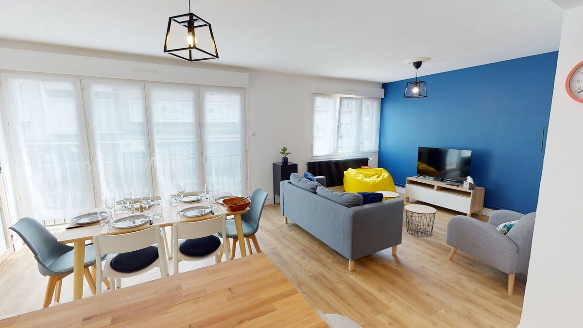 Boulogne-Centre Apartment | Family apartment 5min walk from Nausicaa, beach and town center