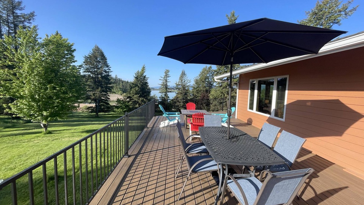 Bigfork House | Family friendly home on Flathead River with amazing views, dock and toys galore