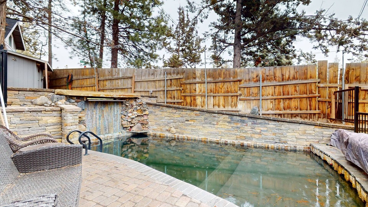 Bend House | Family-friendly home with private pool and hot tub, home theater, shuffleboard