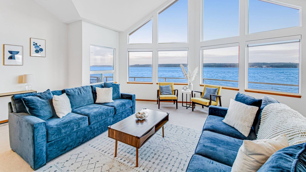 Rollingbay House | Family-friendly, waterfront getaway with firepit, furnished deck, large yard