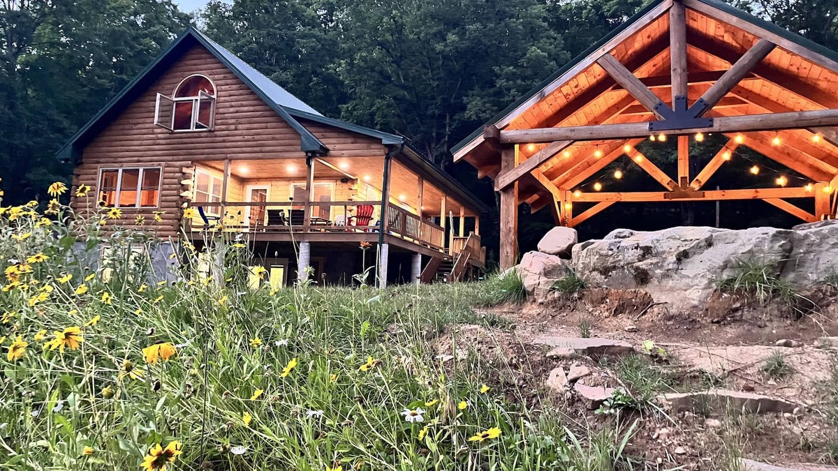 Portland Mills Cabin | Family Friendly Waterfront Log Cabin on on the Wild & Scenic Clarion River