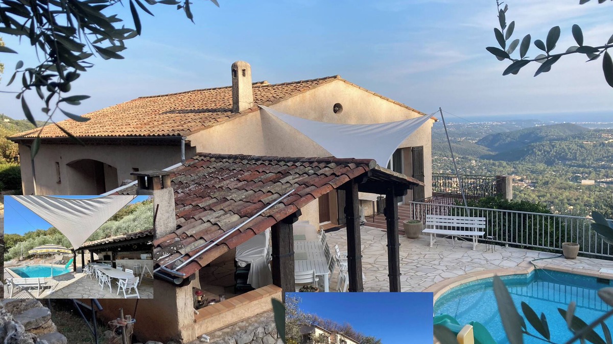 Speracedes Villa | Family house, swimming-pool, panoramic view to Cannes bay and Esterel mountain