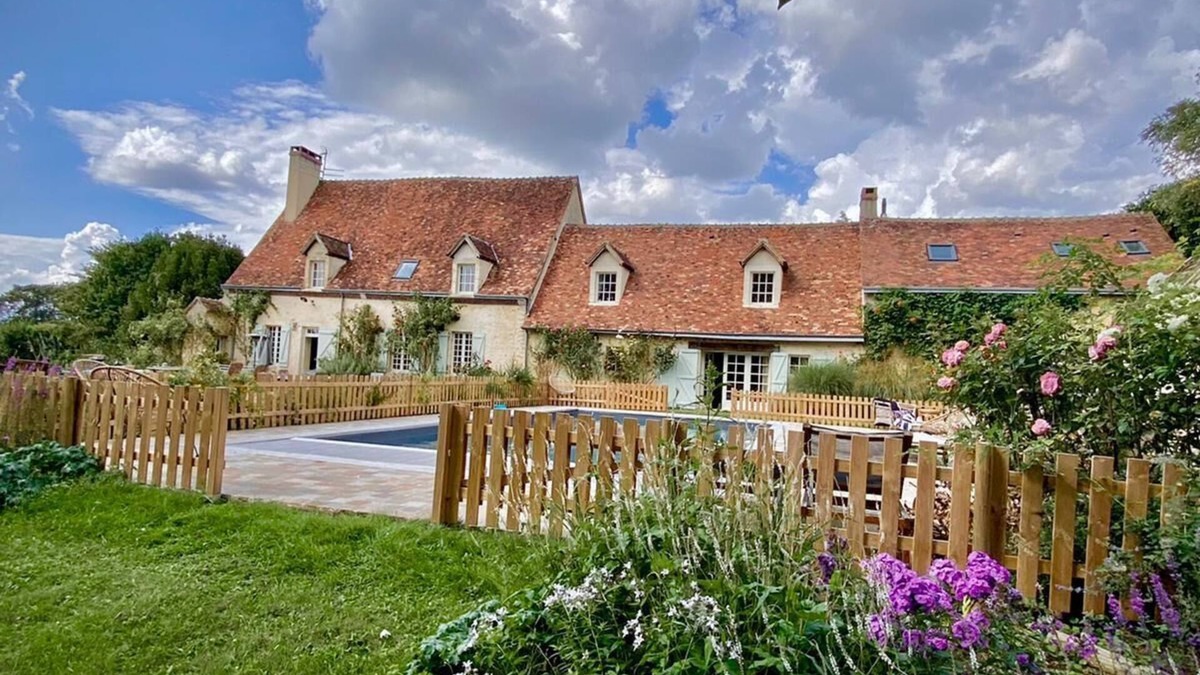 Ige House | Family house with 7 bedrooms Tennis/pool near the golf bellême