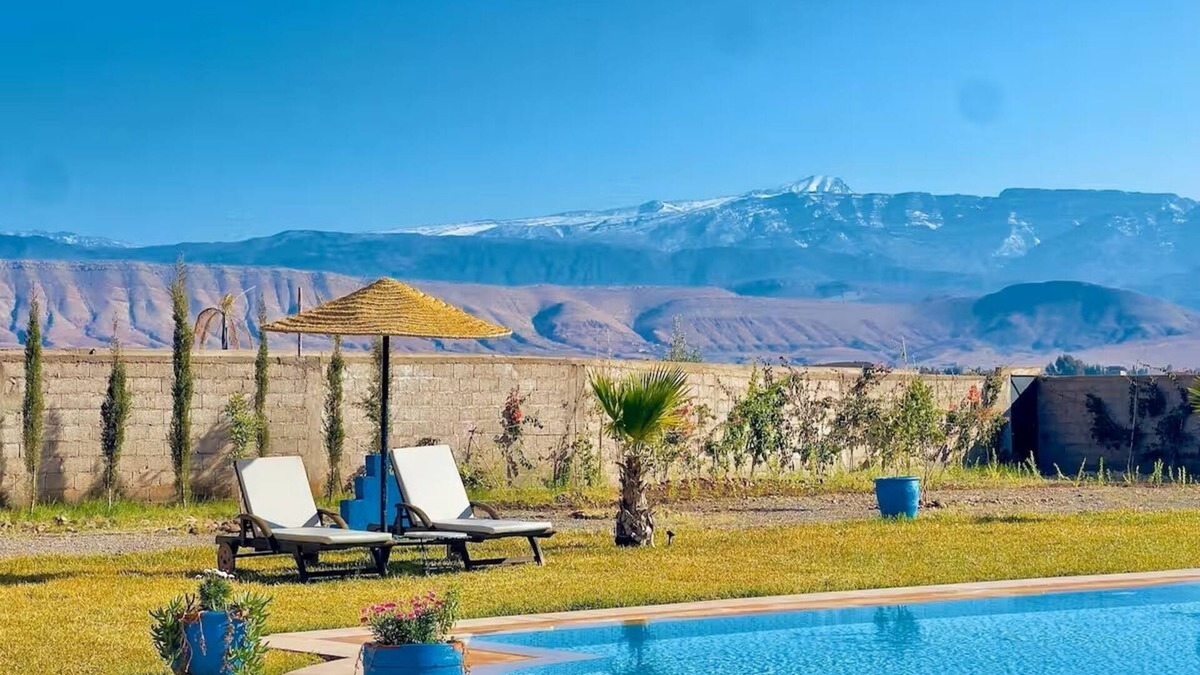 Ait Faska Villa | Family villa with swimming pool and a wonderful mountain view