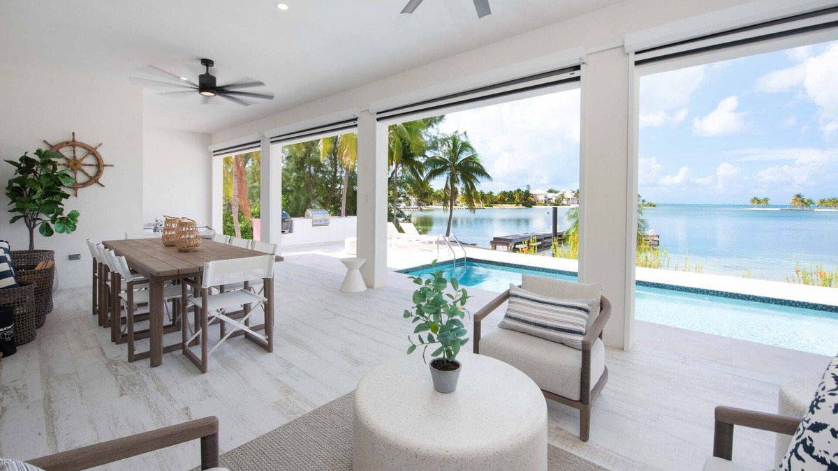 Rum Point House | Fantasea: Family Beach Villa on Bio Bay w/Private Pool, Veranda Lounge + Dock