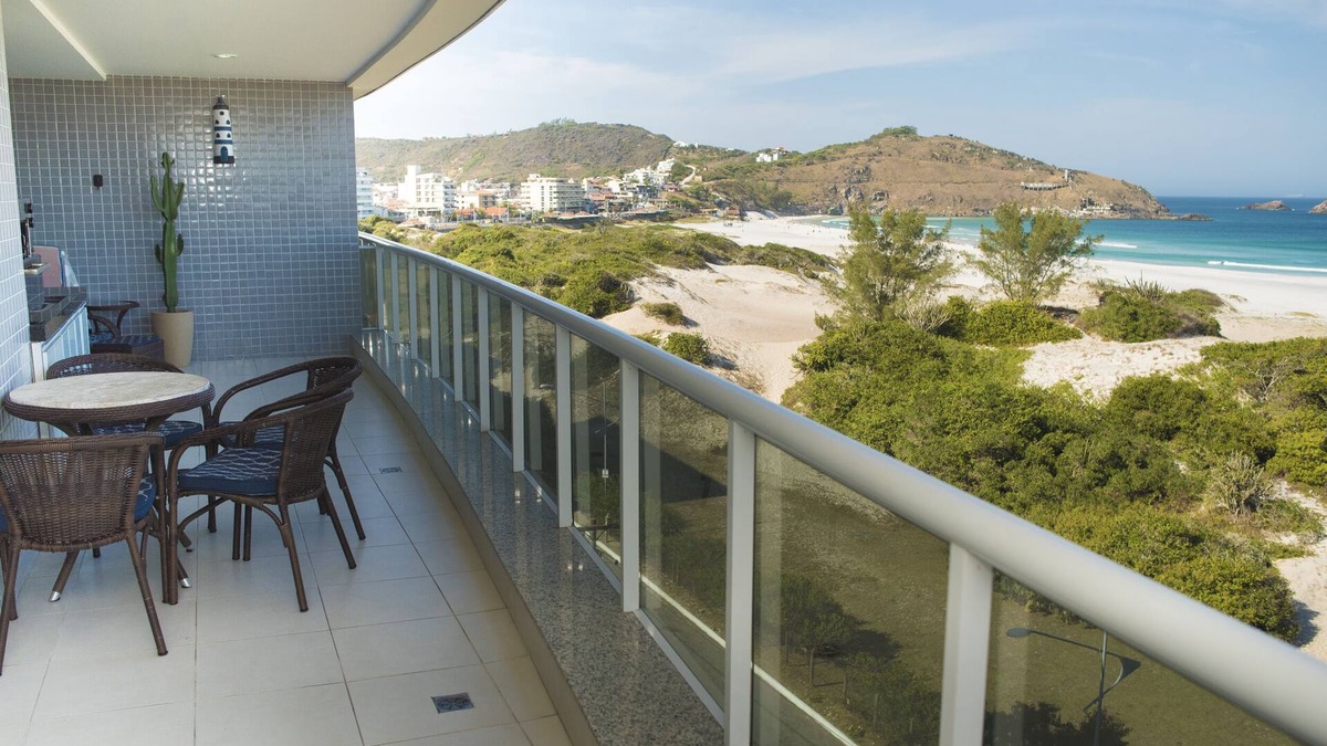 Arraial do Cabo Apartment | FANTASTIC VIEW OF BEACH FRONT BEACH WITH BEST REGION SUNSET.