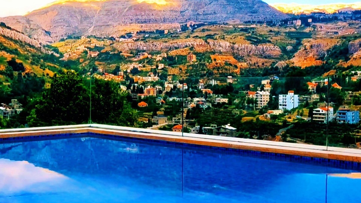 Faraya Ski Chalet | FARAYA private rooftop pool with panoramic mountain view with 2-bedroom chalet