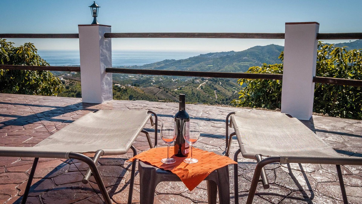 Frigiliana Cottage | farmhouse with wifi, swimming pool, terrace, sea and mountain views CR/MA/00776