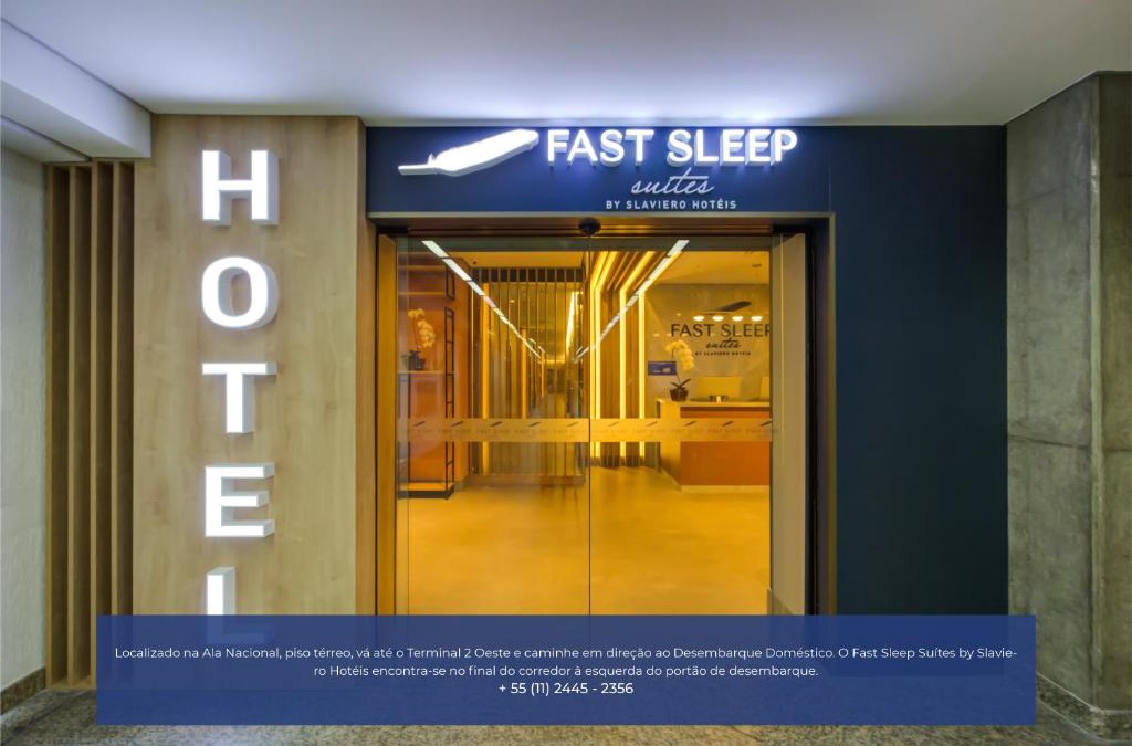 Aeroporto Internacional Governador Andre Franco Montoro Hotel | Fast Sleep Suites by Slaviero Hoteis - Hotel dentro do Aeroporto de Guarulhos - Terminal 2 - desembarque oeste