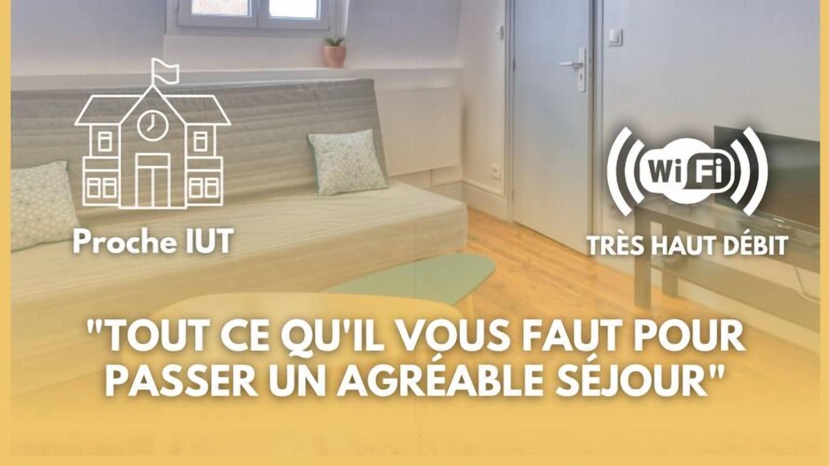 Saint-Quentin Apartment | Faubourg D'isle 5 Studio Cosy Proche Gare IUT