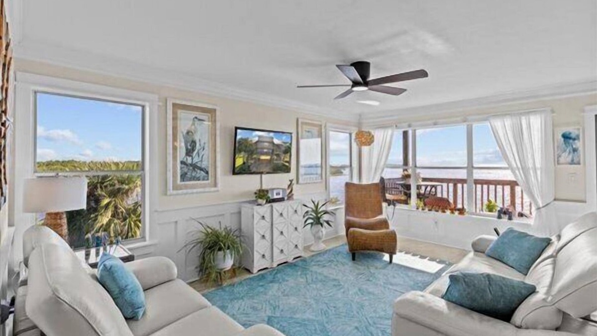 Cedar Key Condo | Fenimore Mill 6C - Open Gulf View, Pet Friendly!