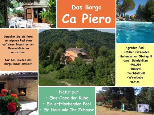 Urbino House | Ferienhaus Ca Piero mit Pool bis 12 Personen