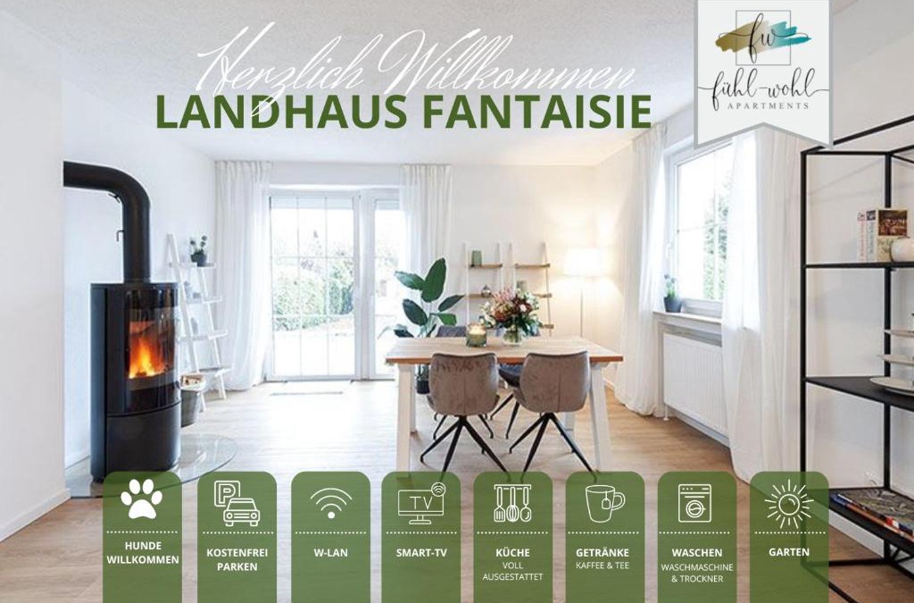 Eckersdorf House | Ferienhaus Fantaisie - Wohnen nahe Schlosspark -Stadtgrenze Bayreuth für 1-5 Pers, Hunde willkommen, voll eingezäunt